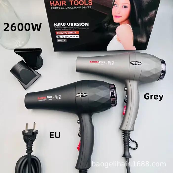 Sèche-cheveux à séchage rapide 220V, 2600w, haute puissance, Ion négatif, Salon de coiffure, tempéra