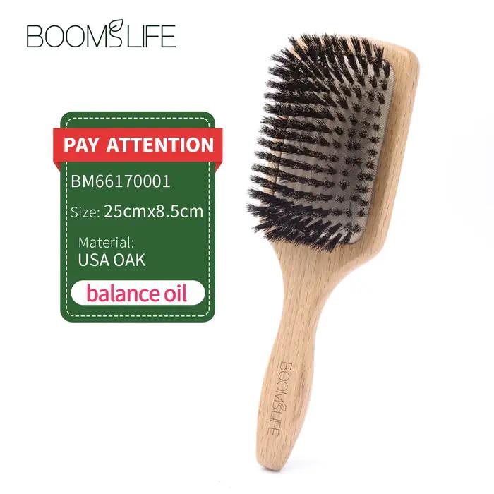 brosse cheveux femme Brosse à cheveux en bois de chêne, peigne en bois, soins de beauté essentiels,