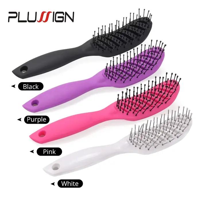 Brosse à cheveux bouclés, peigne de Massage pour Salon de coiffure, brosse de séchage démêlante, bro