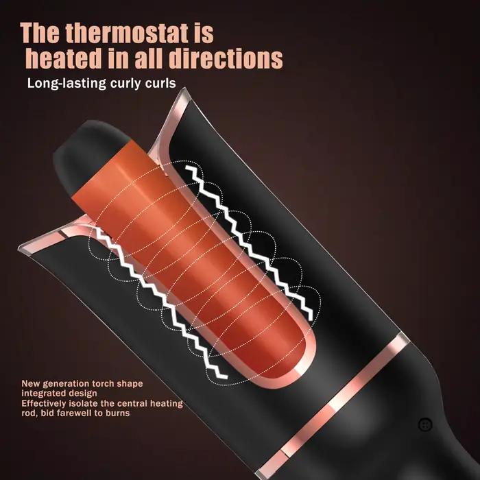 Bigoudi en céramique rotatif automatique fer à friser outil de coiffure fer à friser baguette à fris