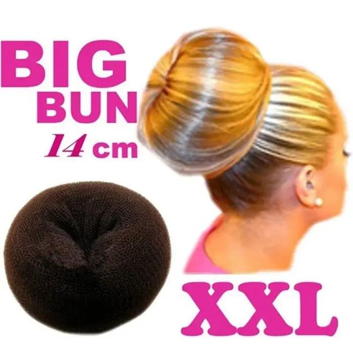 Grand chignon de cheveux de 14CM, beignets de princesse, couvre-chef en boulette de viande, accessoi