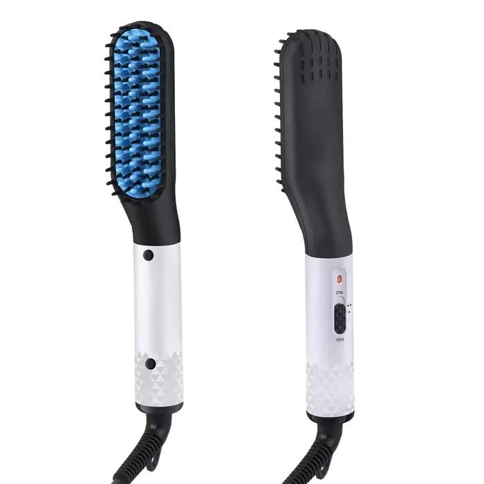 Peigne à cheveux professionnel, brosse à lisser la barbe, peigne à lisser multifonctionnel, bigoudi,