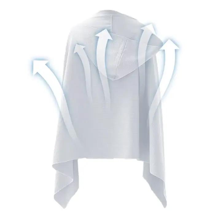 Serviette à capuche en microcarence portable pour adultes, serviette légère, séchage rapide, sports,