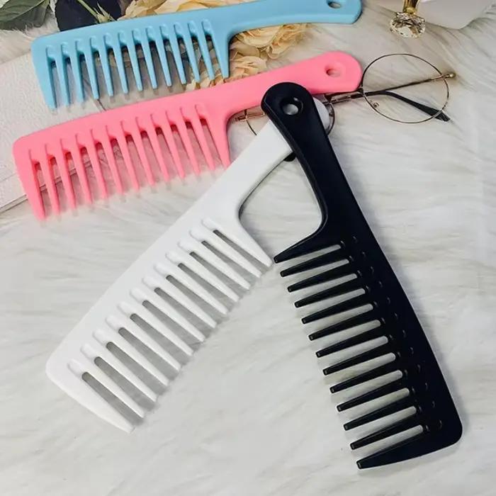Peigne de coiffure résistant à la chaleur pour femmes, crochet humide, brosse à cheveux bouclés, out