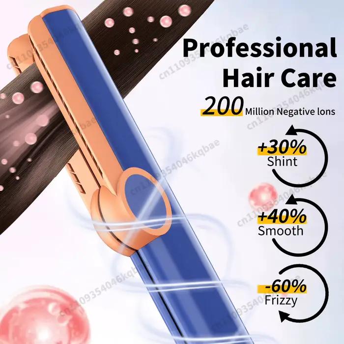 SenCiciMen 2-en-1 Lisseur et Sèche-Cheveux à Ions Négatifs pour Fixer l'Humidité et la Brillance – O