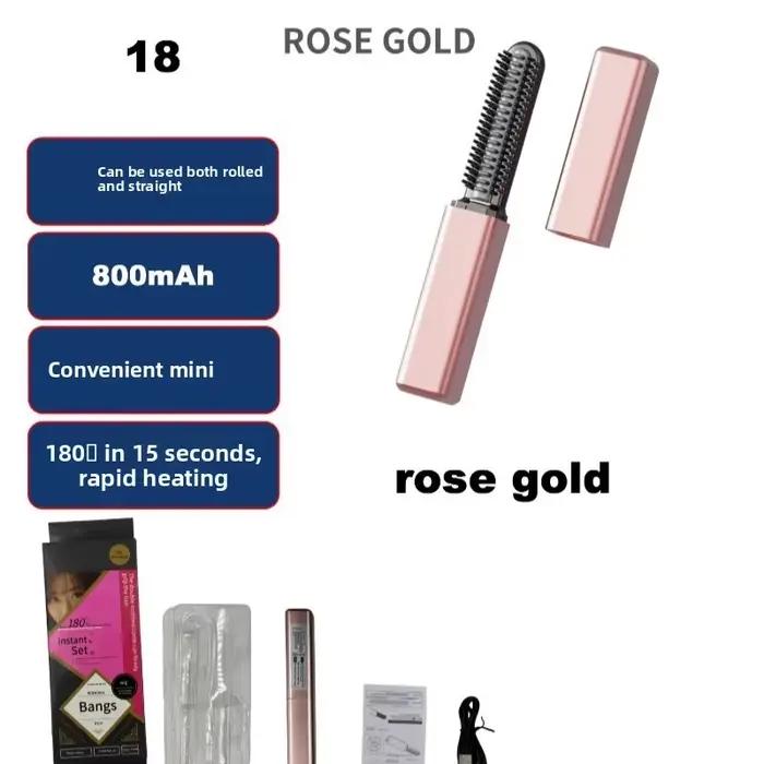 Mini lisseur de cheveux portable, chauffe rapide, anti-brûlure, 3 niveaux de température, léger, pou