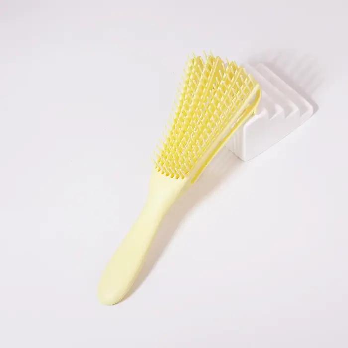 Brosse à cheveux multifonctionnelle pour massage du cuir chevelu, cheveux lisses, bouclés et moelleu