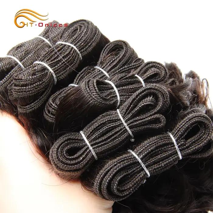 Tissage en lot brésilien bouclé ombré, boucles Opran rebondissantes, extensions de cheveux courts, 8