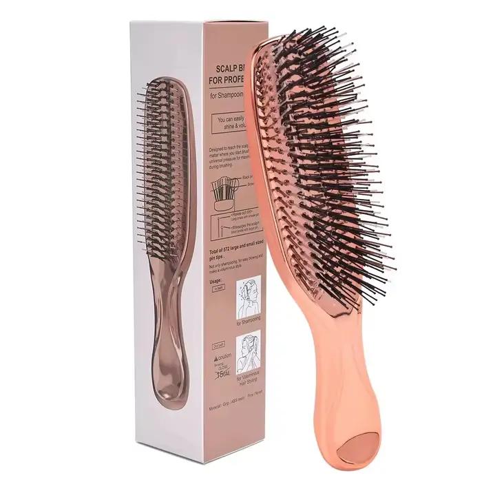 Masseur de tête Premium, brosse pour cuir chevelu, masseur de cheveux, shampoing, brosse démêlante e