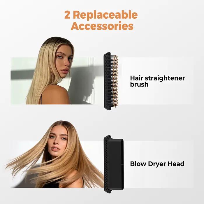 Lisseur à air chaud UKLISS 1500W, lisseur à air ionique avec air chaud et air froid, sans dommages c