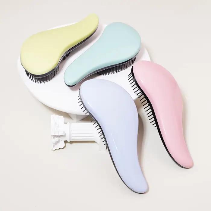 Brosse de massage antistatique, douche enroulée, brosse de massage, cheveux mouillés, brosse bouclée