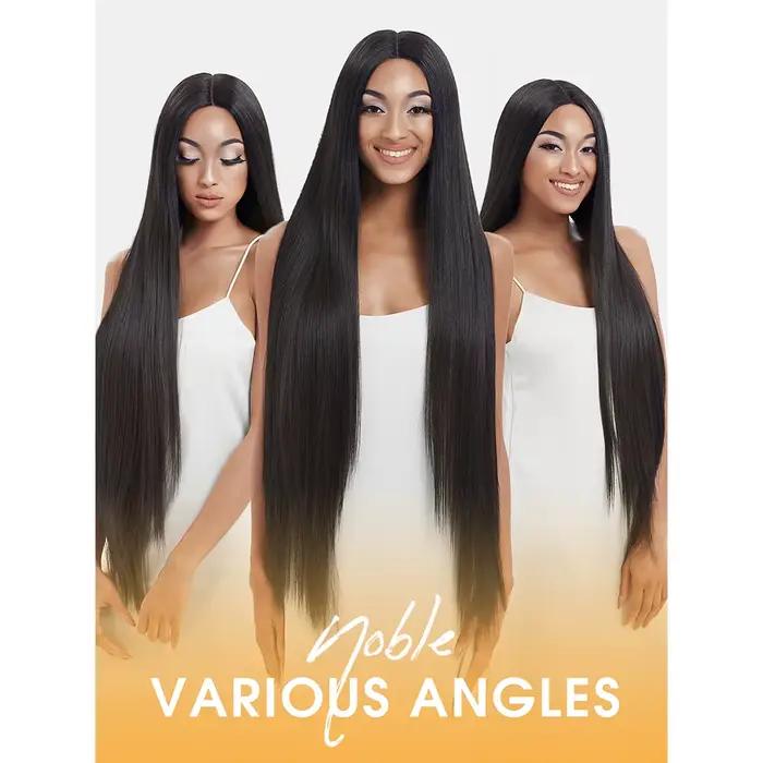Perruque Lace Front Wig synthétique Noble, 38 pouces, 13x4x1, perruque Lace Front Wig lisse pour fem