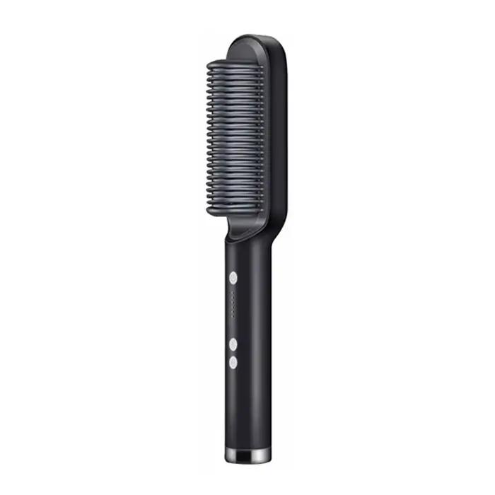 Lisseur de cheveux électrique brosse mode professionnelle chauffage rapide fer à lisser en céramique