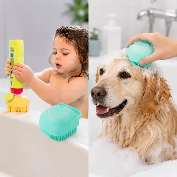 Brosse de bain en Silicone pour shampoing