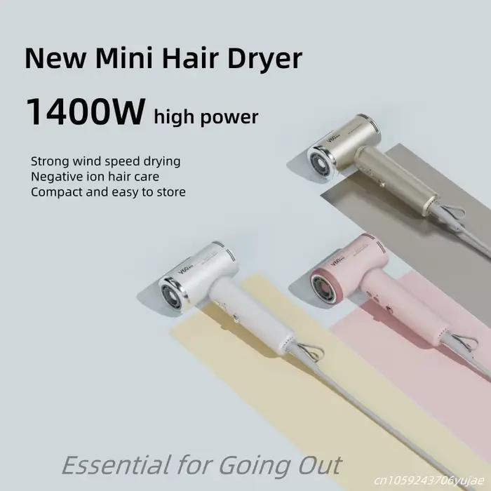 Mini sèche-cheveux à grande vitesse 1400W