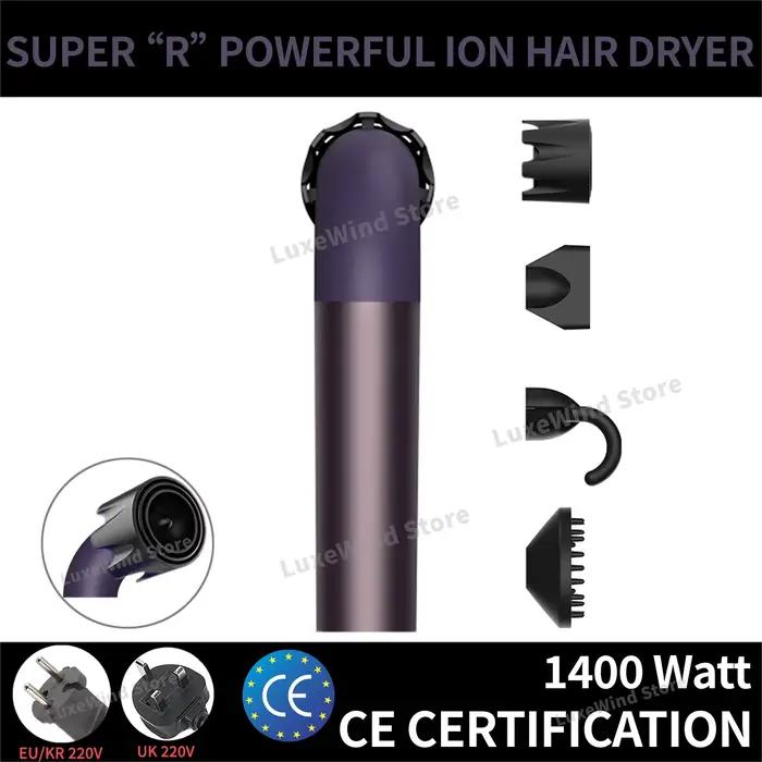Sèche-cheveux Portable 1400 watts sèche-linge à grande vitesse 2.7M cordon Long souffleur de cheveux séchage rapide Ion Secadora Para Cabello diffuseur de coiffure