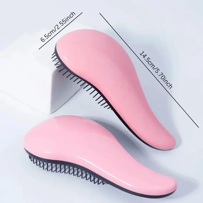 Brosse démêlante antistatique massante pour cheveux bouclés mouillés