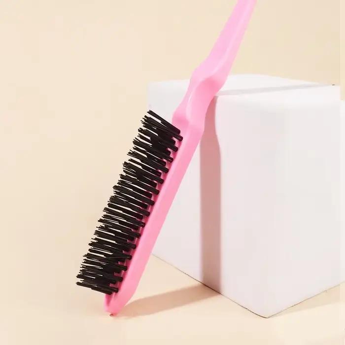 Brosse pour taquiner les cheveux, brosse pour peigner le dos, queue de Rat, outil de coiffure pour le peignage du dos, spécial pour perruques de vrais cheveux