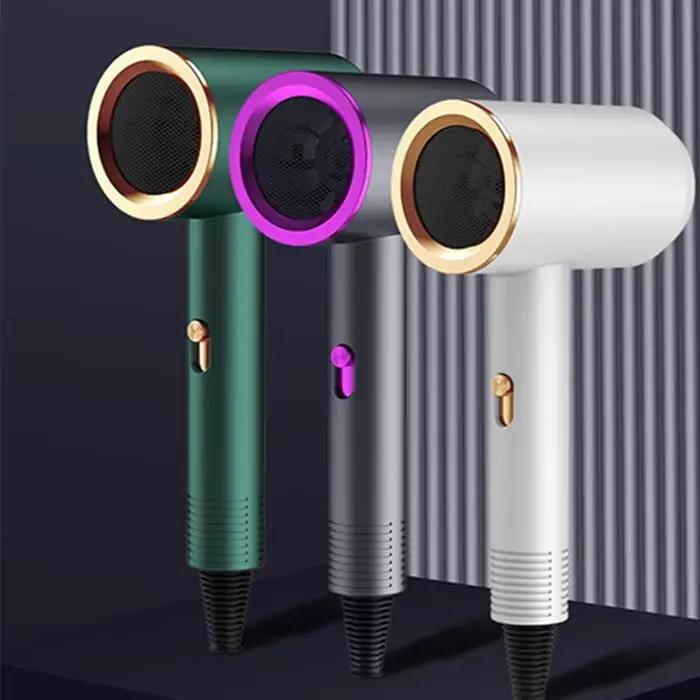 Sèche-cheveux haute puissance lumière bleue Ion négatif Ultra silencieux soins capillaires séchage rapide maison