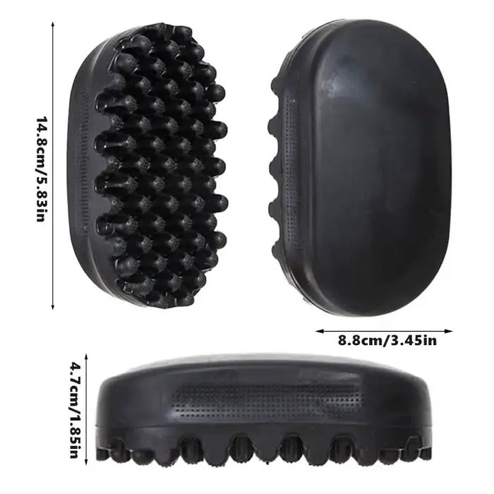 Brosse à cheveux torsadée magique en silicone – Peigne coiffant unisexe portable