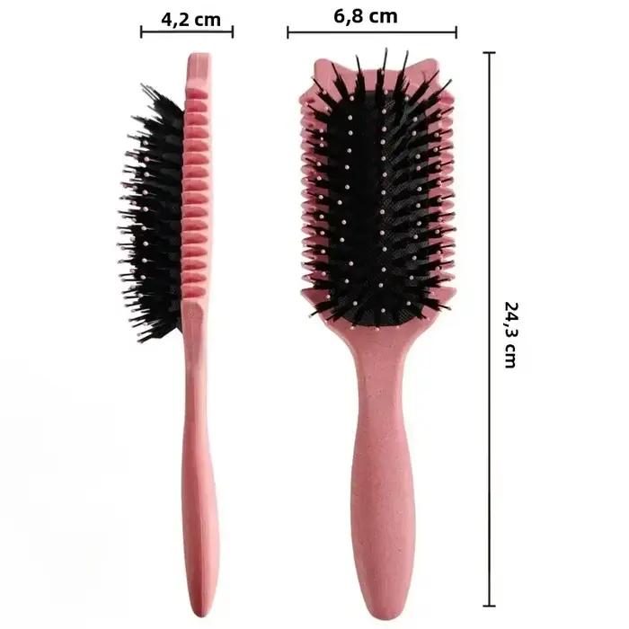 Brosse de définition de boucles en poils de sanglier
