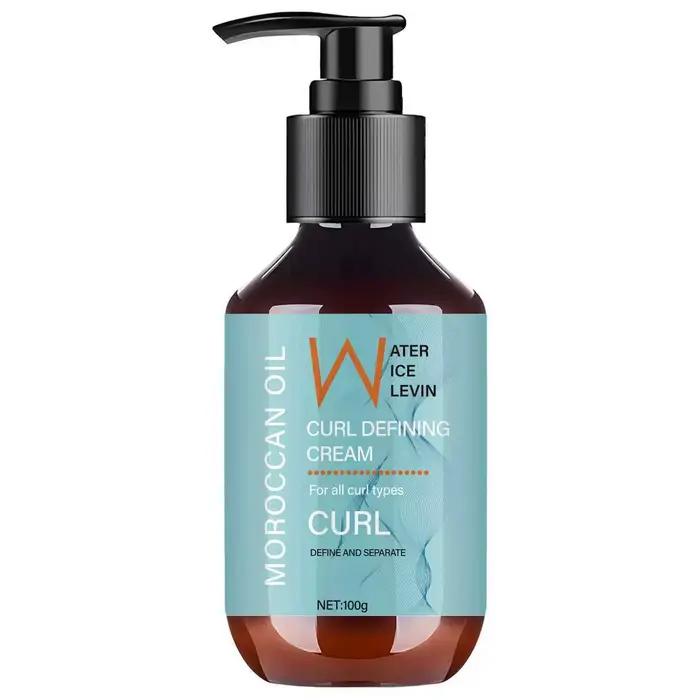 Crème définissante pour boucles à l'huile marocaine Water Ice Levin