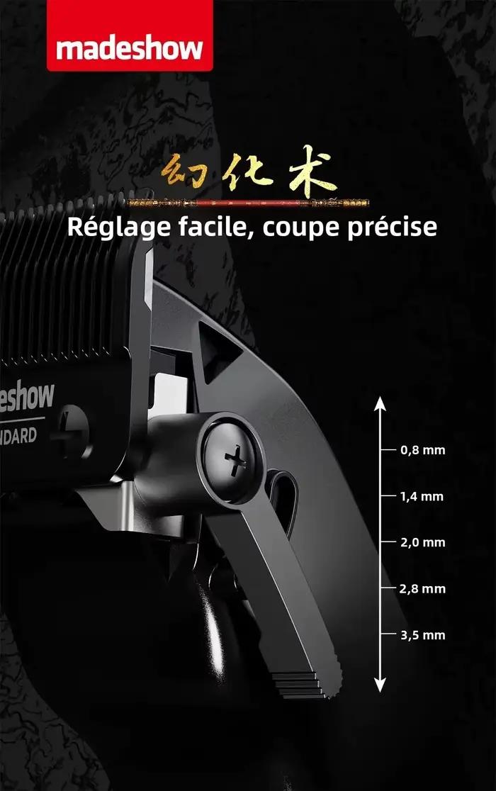D7 (M10 + M11) ensemble de tondeuse à cheveux électrique professionnelle 7200 tr/min