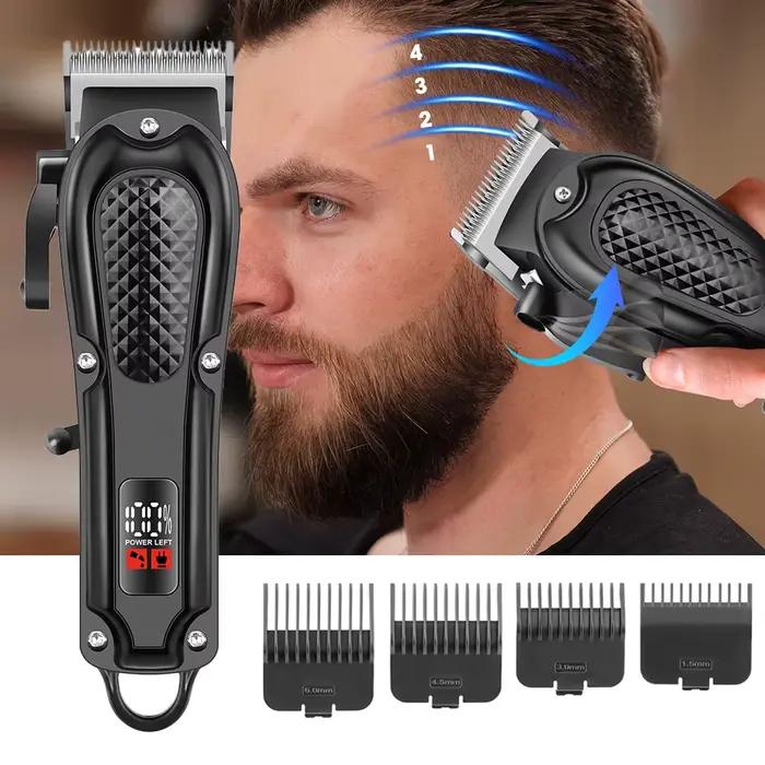 Barbier électrique tondeuse à cheveux hommes Rechargeable sans fil barbe rasoir longueur