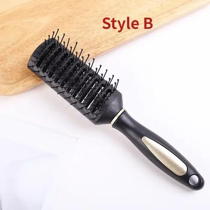 Brosse à cheveux ronde noire professionnelle pour coiffer et boucler – Portable et facile à utiliser