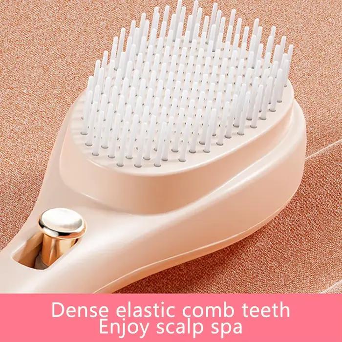 Peigne rétractable magique - Brosse antistatique massante et démêlante pour le cuir chevelu