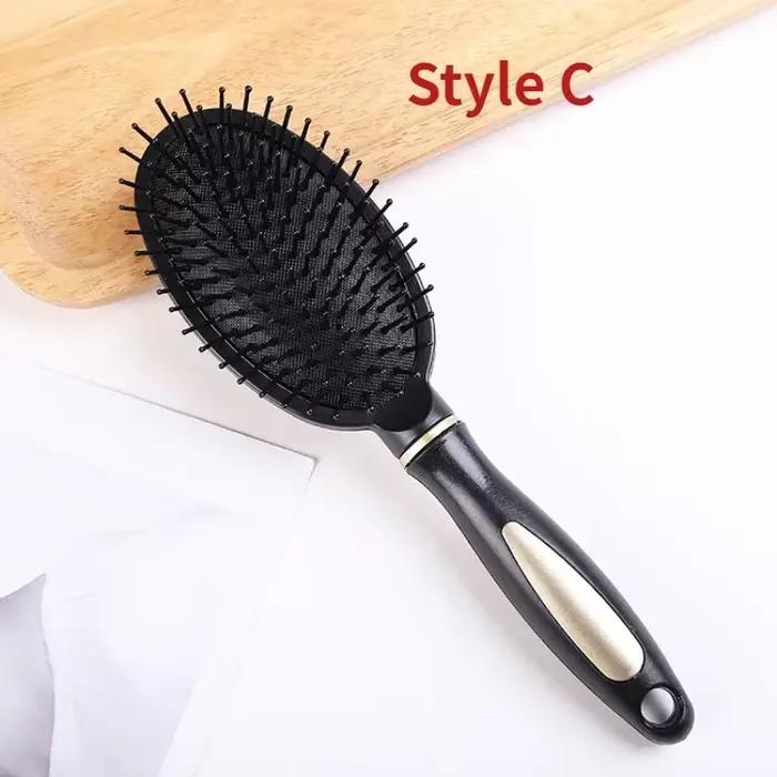 Brosse à cheveux ronde noire professionnelle pour coiffer et boucler – Portable et facile à utiliser