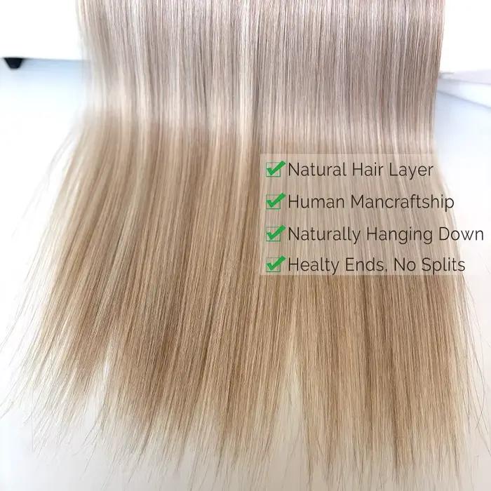 Bio cheveux raides paquets 26 "naturel doux résistant à la chaleur fibres synthétiques Extensions