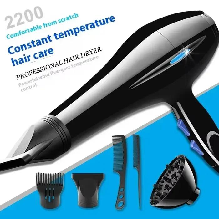 Sèche-cheveux 2200W professionnel puissant