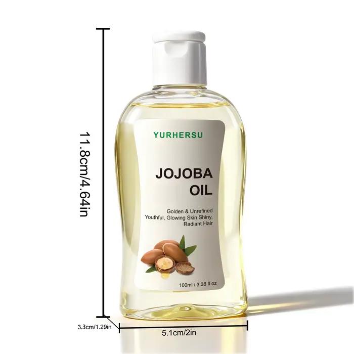 Jojoba huile pour cheveux hydratant et réparateur 100% traitement pur