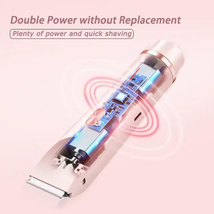 Rasoir électrique double tête pour femme