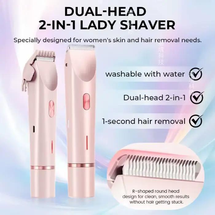Rasoir électrique double tête pour femme