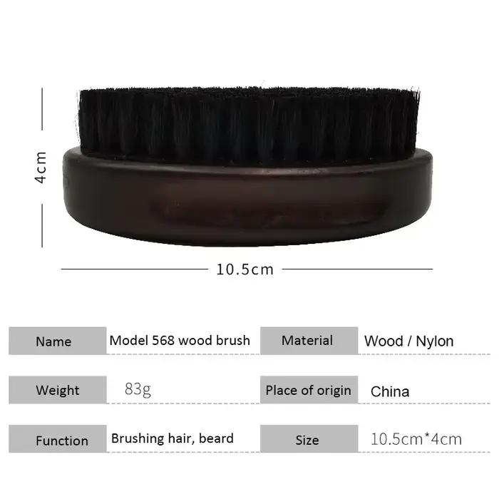 Brosse à cheveux en fourrure de sanglier pour hommes