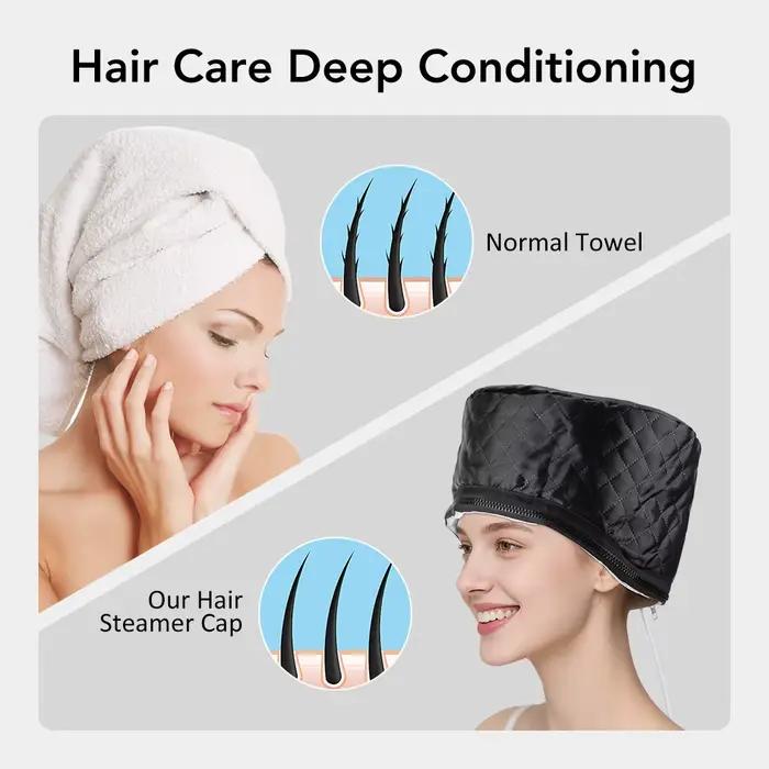 Bonnet de vapeur électrique pour cheveux