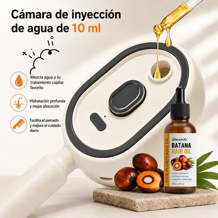 Brosse à cheveux électrique à pulvérisation et massage