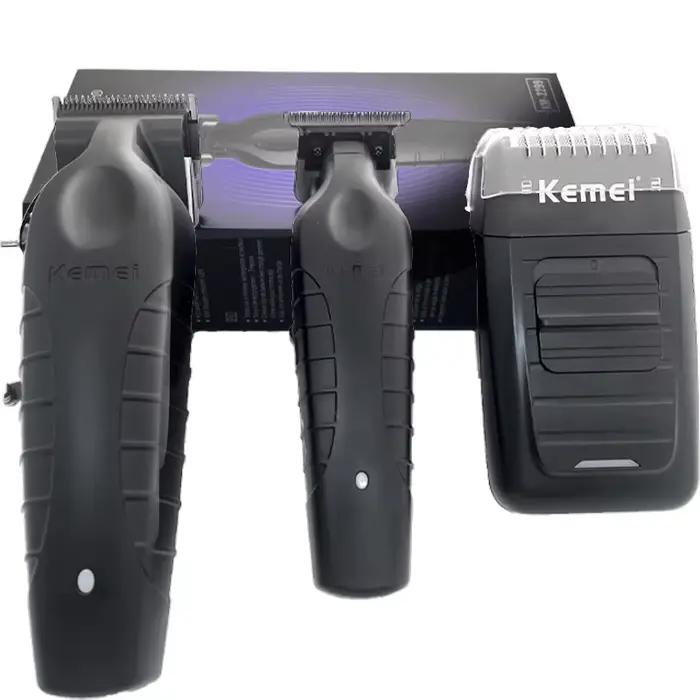 Kemei KM-2296 KM-2299 KM-1102 Kit de tondeuse à cheveux professionnelle rasoir électrique Machine de coupe