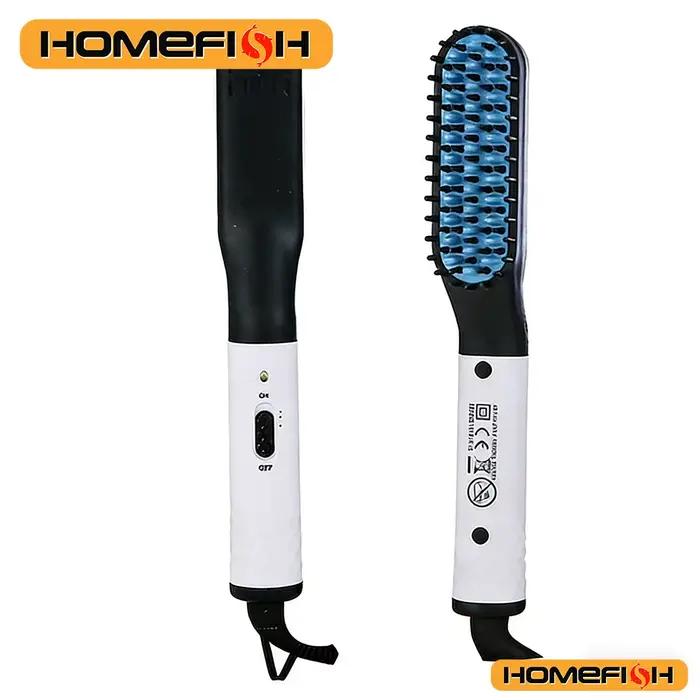 Peigne lisseur électrique adapté aux hommes et aux femmes.