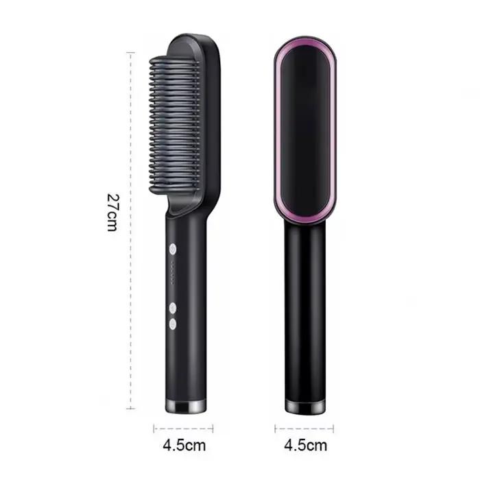 Lisseur de cheveux professionnel, peigne chauffant électrique à chauffe rapide, peigne à cheveux, soins personnels, brosse multifonctionnelle pour coiffure