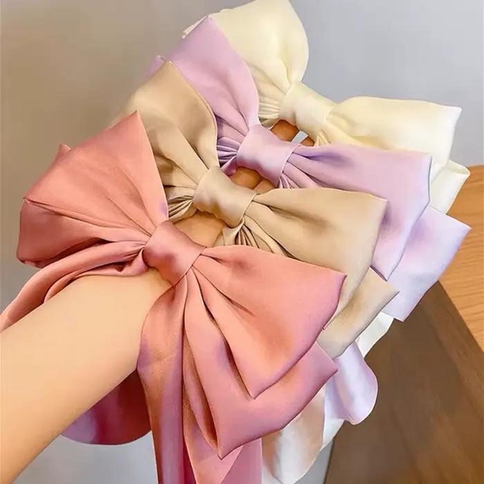 Barrette surdimensionnée à nœud pour femmes et filles