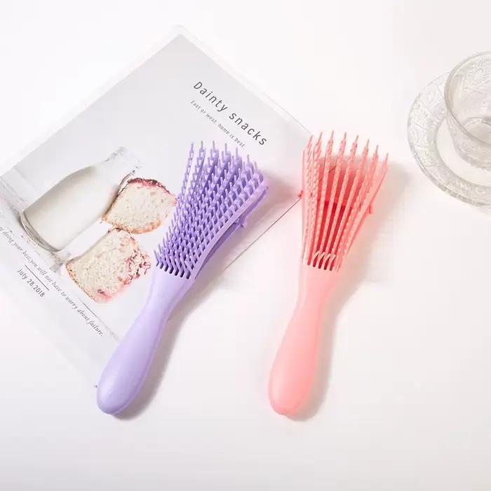 Brosse à cheveux démêlante brosse de Massage du cuir chevelu peigne à cheveux brosse démêlante pour brosse à cheveux démêlante bouclée femmes hommes Salon