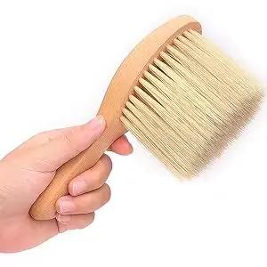 Brosse à cheveux pour salon de coiffure, plumeau à cou dur, peigne de balayage de livres, nettoyeur de coupe de cheveux, outils de maquillage