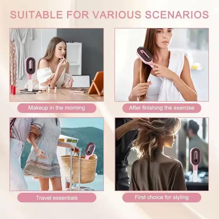 Peigne pulvérisateur rechargeable anti-statique démêlant