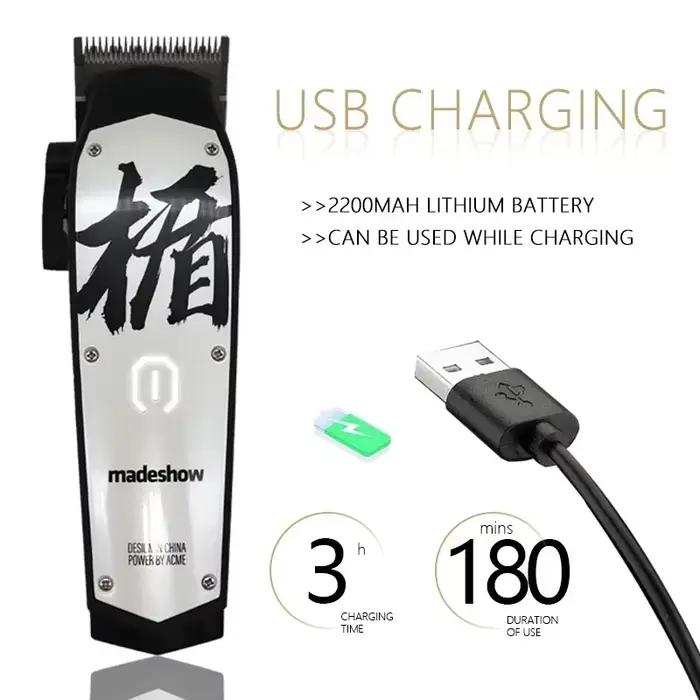 Madeshow-Tondeuse à cheveux professionnelle M10 + pour homme