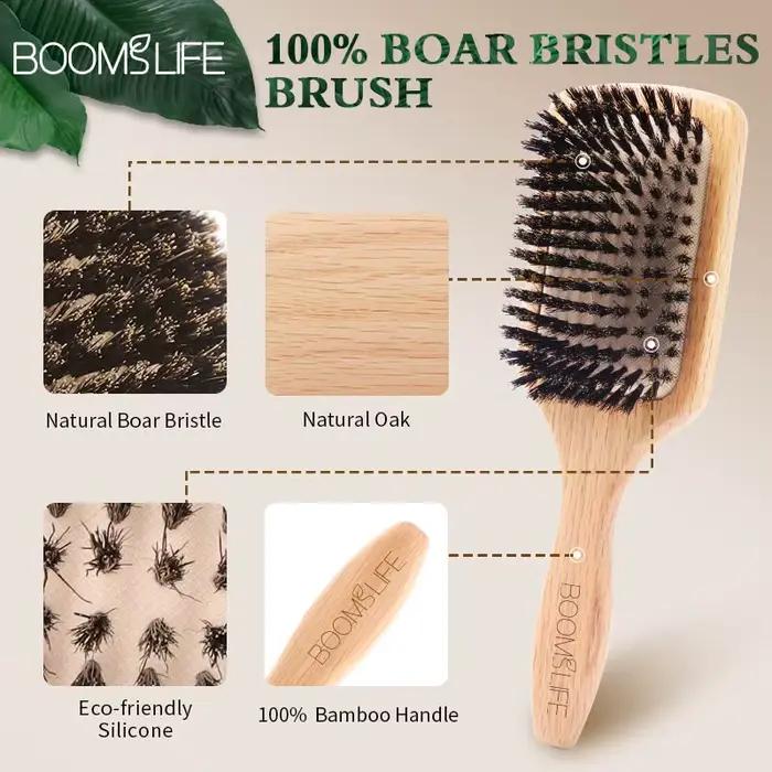 Brosse cheveux femme Brosse à cheveux en bois de chêne