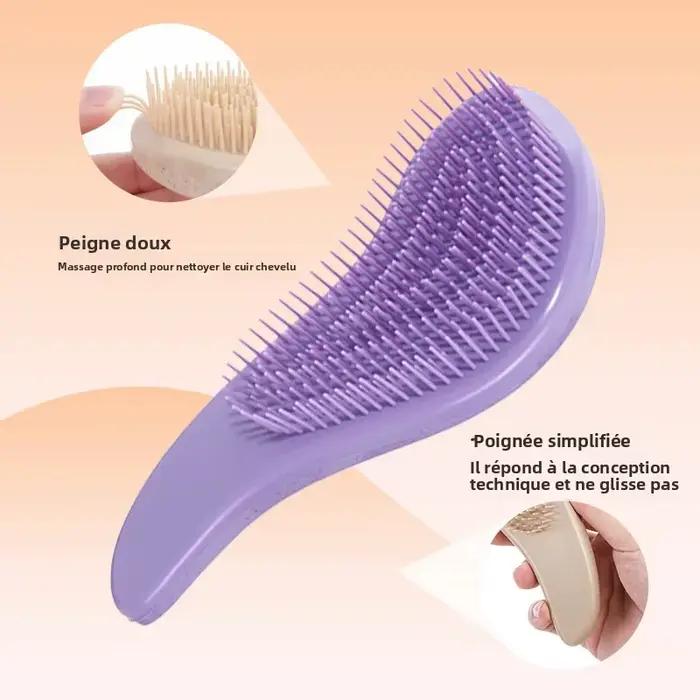 Brosse à cheveux démêlante magique