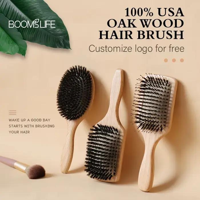 Brosse cheveux femme Brosse à cheveux en bois de chêne
